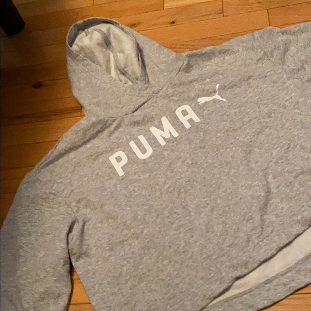 Puma cropped workout sweatshirt